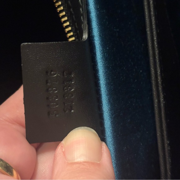 GUCCI GG Ophidia Sherry Line Medium Red Suede & Black Patent Leather Crossbody - Picture 11 of 15